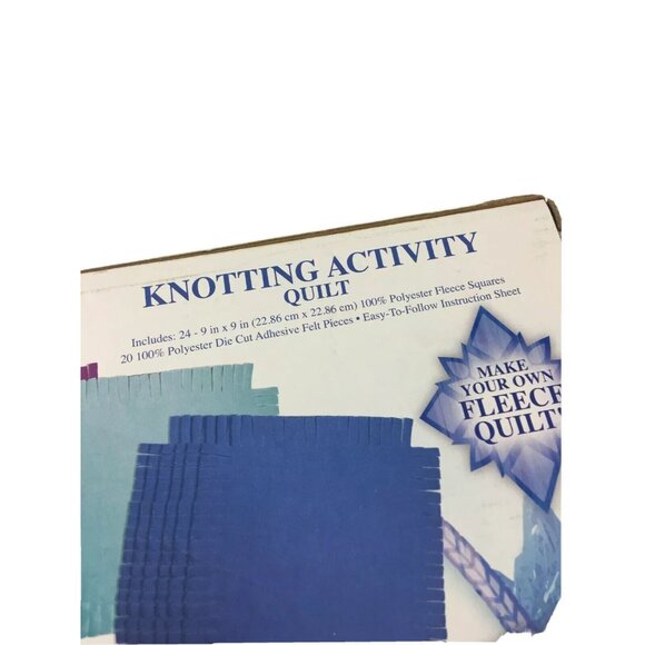 Disney Frozen Knotting Activity Quilt With Adhesive Patches - Picture 3 of 6